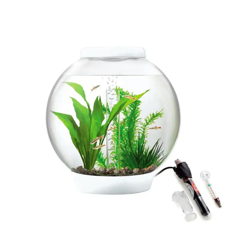Biorb White Baby Aquarium In With Mcr Led Lighting And Heater Pack 15L
