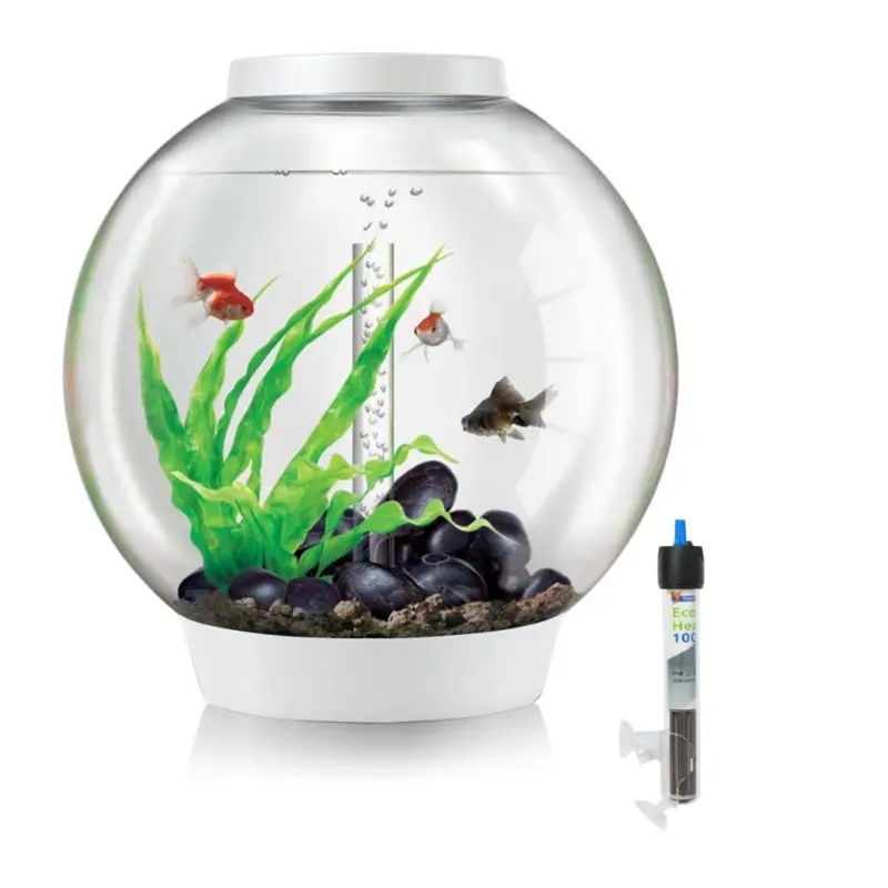 Biorb White Classic Aquarium In With Mcr Led Lighting And Heater Pack 60L
