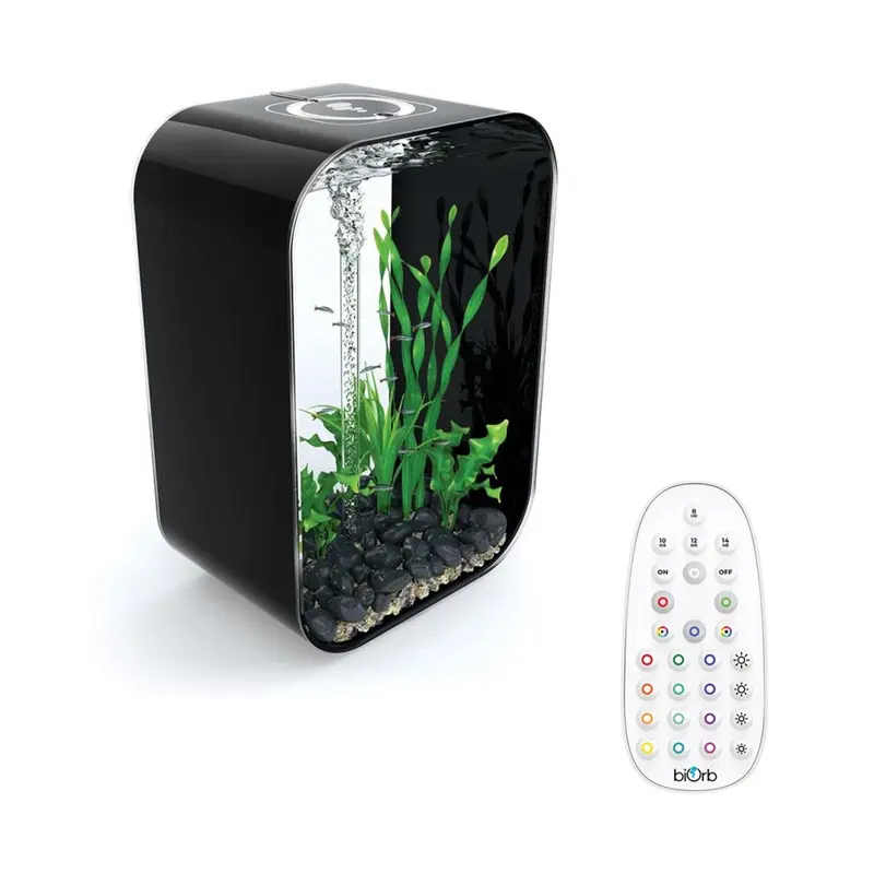 New Biorb Life Aquarium Fish Tank With Multi Colour Led Lighting Black 72060 60L