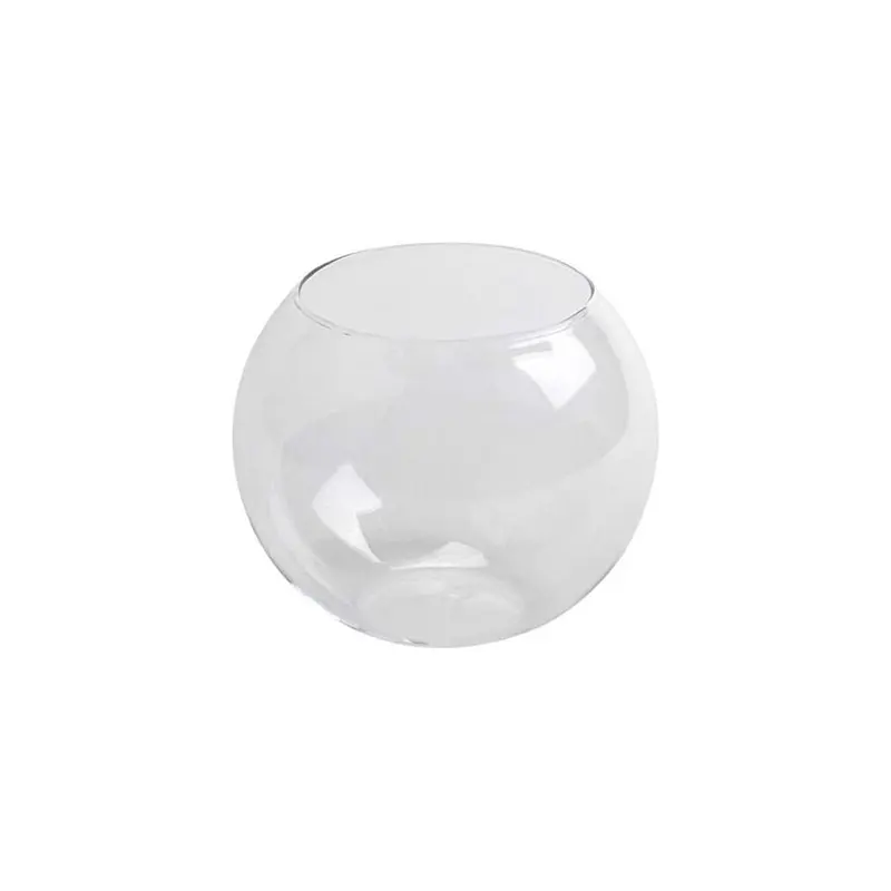 Aquacadabra Glass Goldfish Bowl Fish Vase Stylish Fish Tank Diameter 23Cm