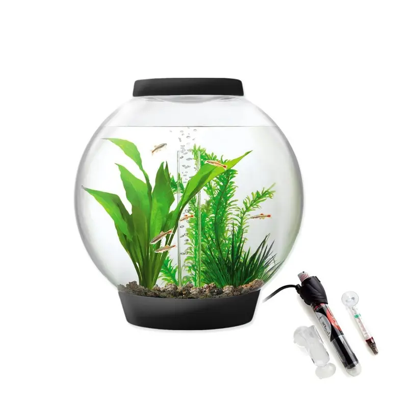 Biorb Black Baby Aquarium In With Mcr Led Lighting And Heater Pack 15L
