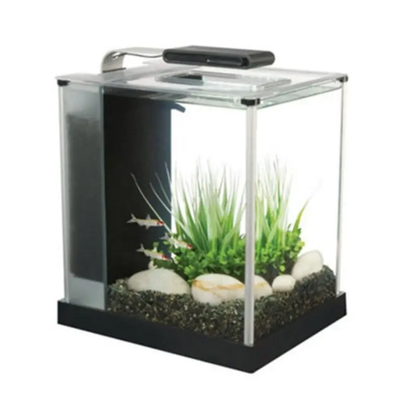 Fluval Black/Light Spec Aquarium Gloss Led Hagen Fish Tank 10L
