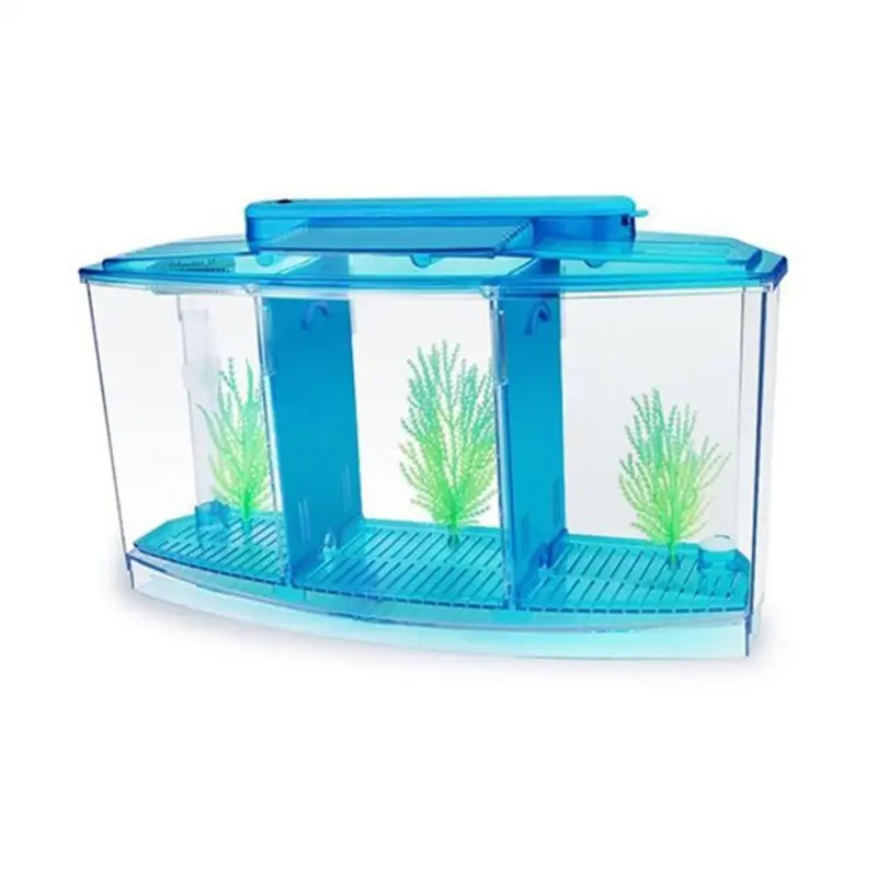 Senza Marchio Blue Mini Breeding Fish Tank Aquarium Fish Tank For Fishes Small