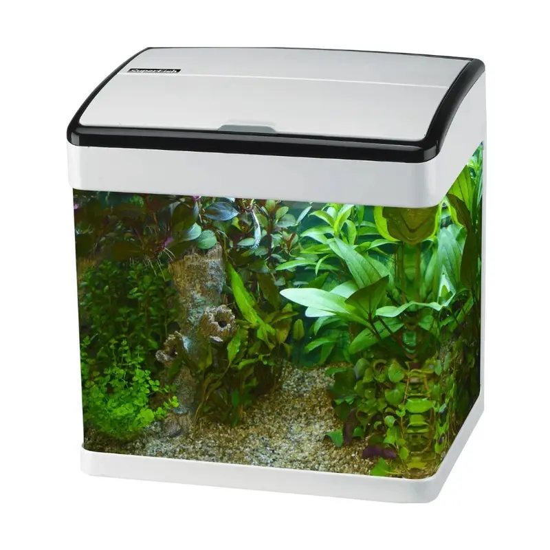 Superfish White Led Panorama Aquarium 30L 320L/H Top Filter Fish Tank Size 35