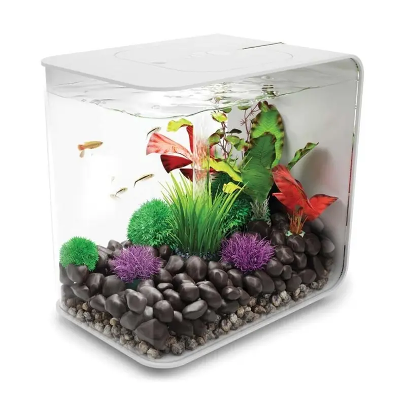 Biorb White Flow Aquarium, With Mcr Led Lighting And Heater Pack 30L