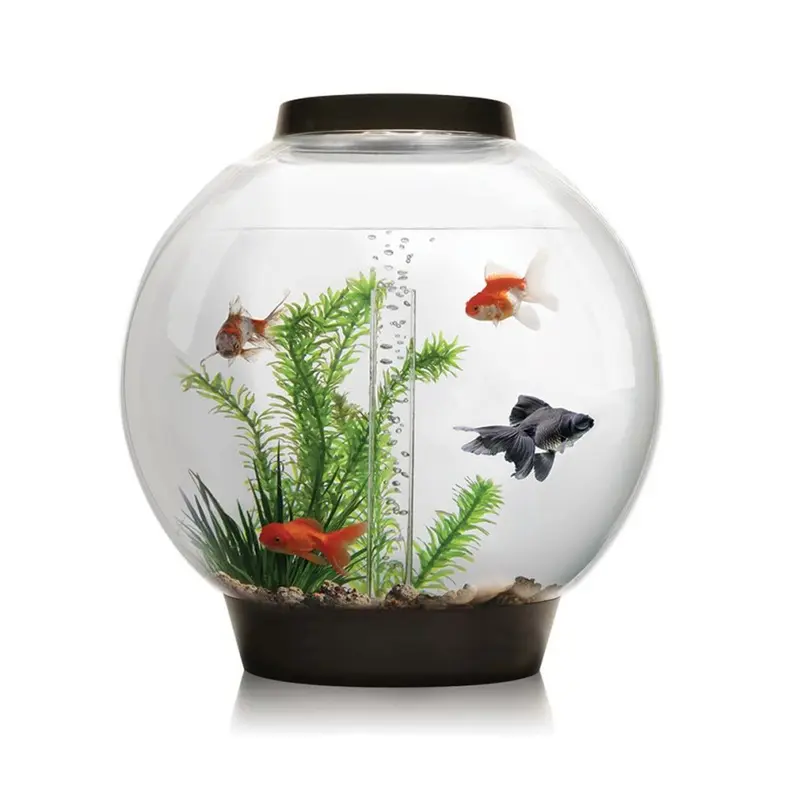 Biorb Black Classic Aquarium In With Mcr Led Lighting And Heater Pack 30L