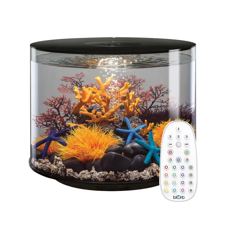 Biorb Black Tube Aquarium With Mcr Led Lighting 35L