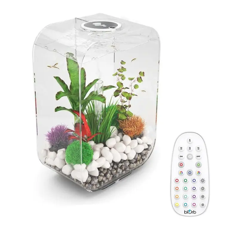 Biorb Life Clear Aquarium Fish Tank With Multi Colour Led Lighting 60L