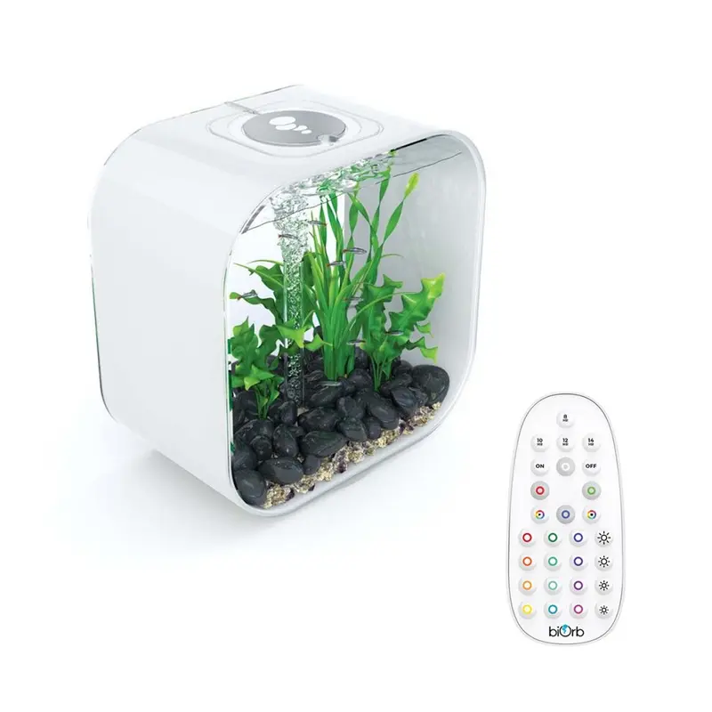 New Biorb Life 30 Aquarium Fish Tank With Multi Colour Led Lighting White 72055 30L