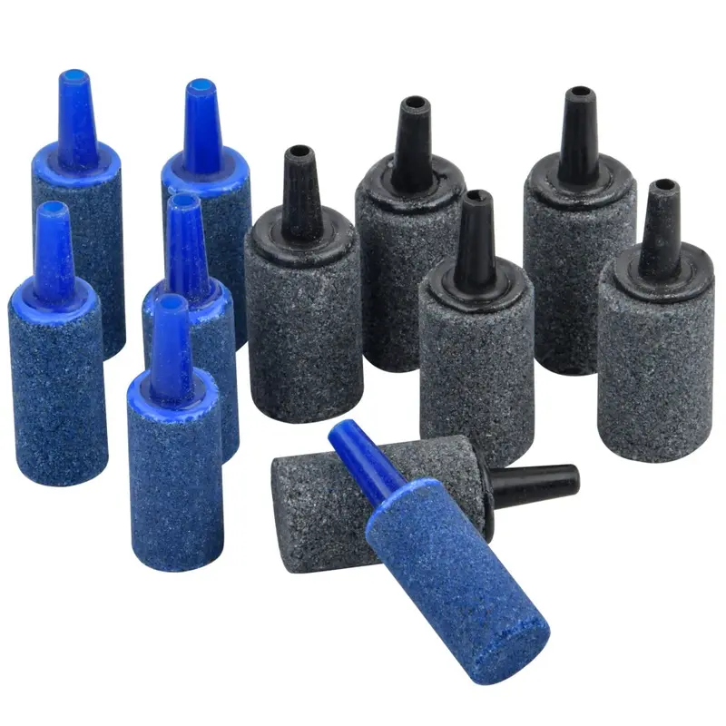 Nivofu 12Pcs Aquarium Air Stones Set - 1.6" Bubble Diffusers For Fish Tanks