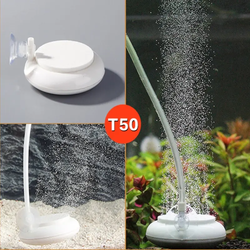Aquarium Bubble Air Stone Aerator Fish Tank Pond Pump Hydroponics Disk Size 3