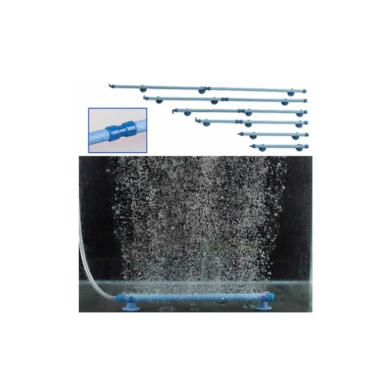 Greenzech Blue (10 Inch) Aquarium Fish Tank Wall Air Bubble Stone Tube Size 10