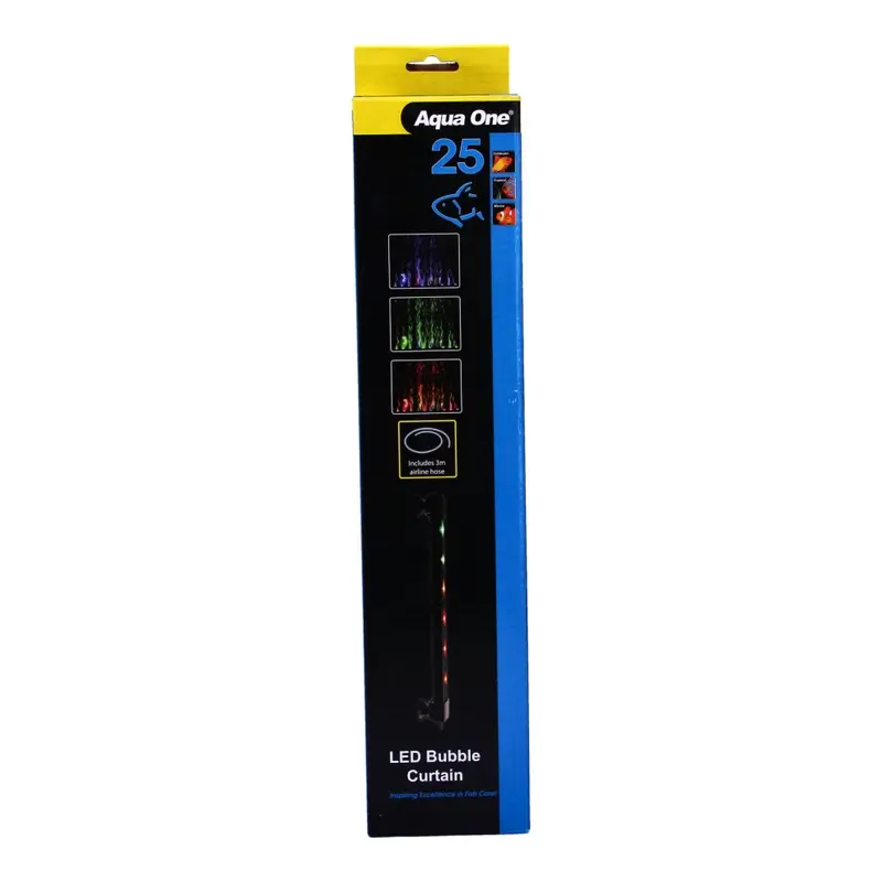 Aqua One Air Bubble Wall With Colour Change Led - 25Cm