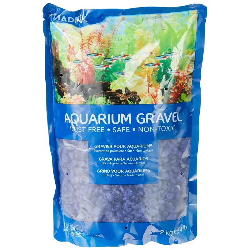 Marina Decorative Aquarium Gravel, 2 Kg, Blue
