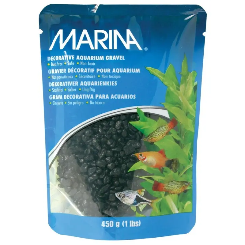 New Hagen Marina Decorative Aquarium Gravel Black 12390 450G