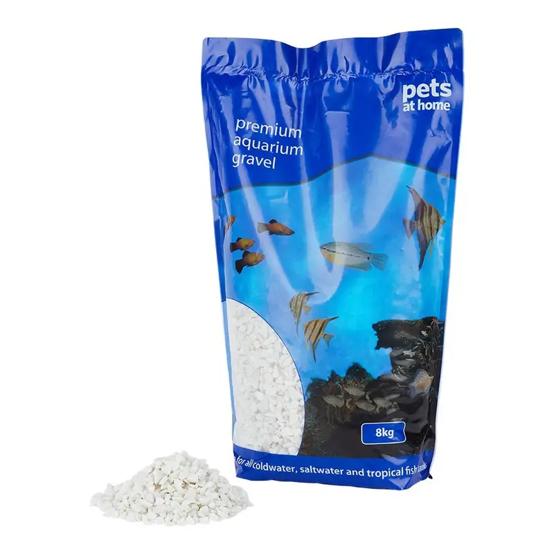Pets At Home Aquarium Gravel Natural White 8Kg