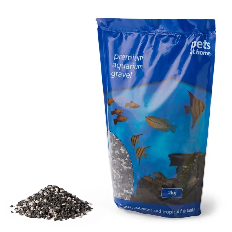 Pets At Home Aquarium Gravel Black And White Mix 2Kg