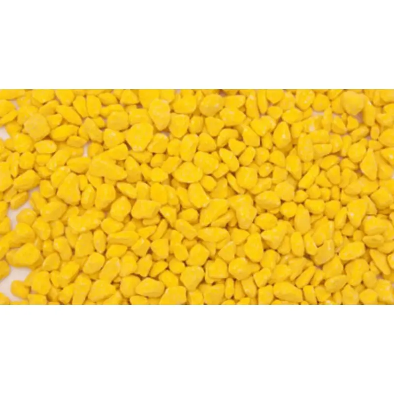 Dihl Yellow Coloured Aquarium Gravel - 3Mm To 8Mm Tropical Decorative Fish Tank 2Kg