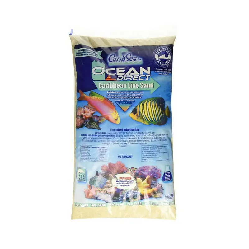 Caribsea Coral Ocean Direct Natural Live Sand Reef Aquarium Marine Fish Tank 40Lb