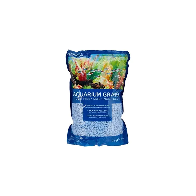 Marina Blue Decorative Aquarium Surf Gravel, 2 Kg, 2Kg