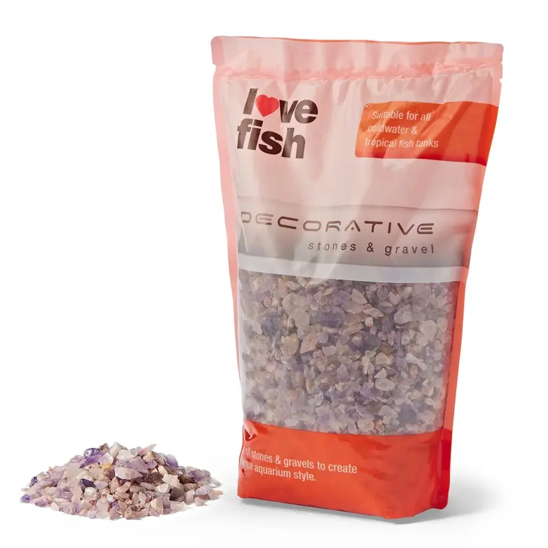 Love Fish Aquarium Gravel Natural Amethyst 2Kg
