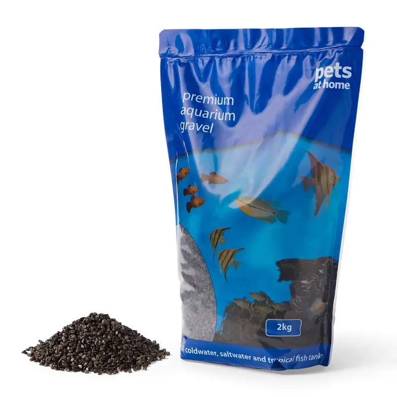 Pets At Home Premium Aquarium Gravel Black 2Kg