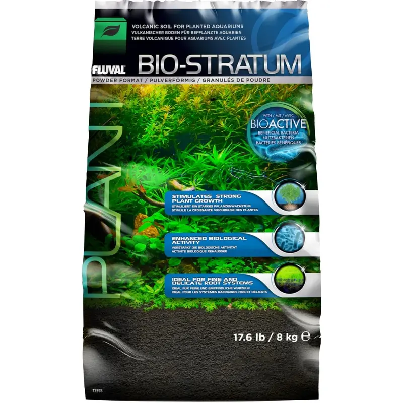 Fluval Bio Stratum 8kg - Aquarium Substrate Volcanic Soil Plant Planting Growth