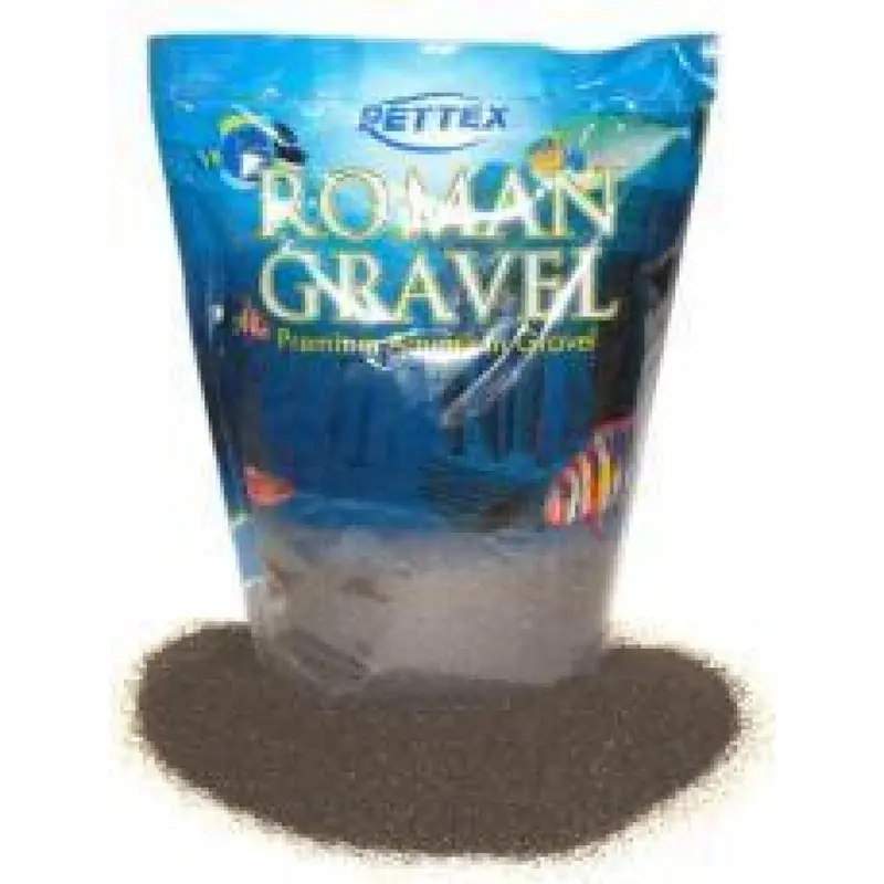 Pettex Roman Gravel Aquatic Roman Gravel 2 Kg Black Sand