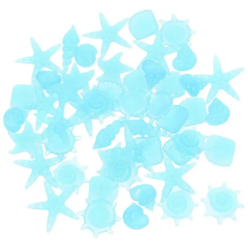 Dark 100Pcs Aquarium Stones Glow In The Stones Aquarium Ocean Theme Gravel
