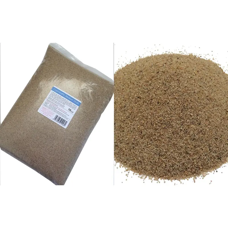 Trustleaf Brown 10Kg Natural Colour Silica Sand - Grain - Arts & Crafts - Aquariums Medium