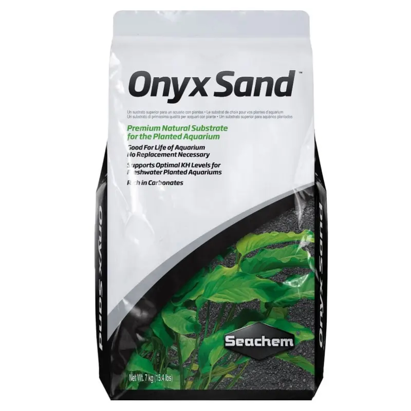 Seachem Onyx/Dark/Grey Sand Substrate Plant-Friendly Aquarium Fish Tank 7Kg