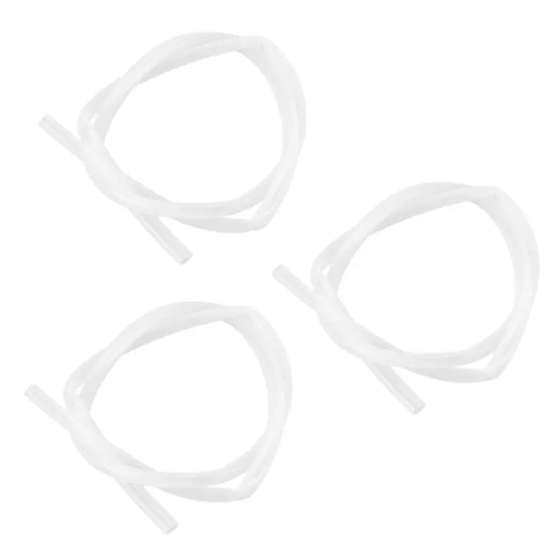 Tlily 3Pcs 8Mm Id X 10Mm Od Food Grade Flexible Hose Silicone Tubing Tube 1Meter