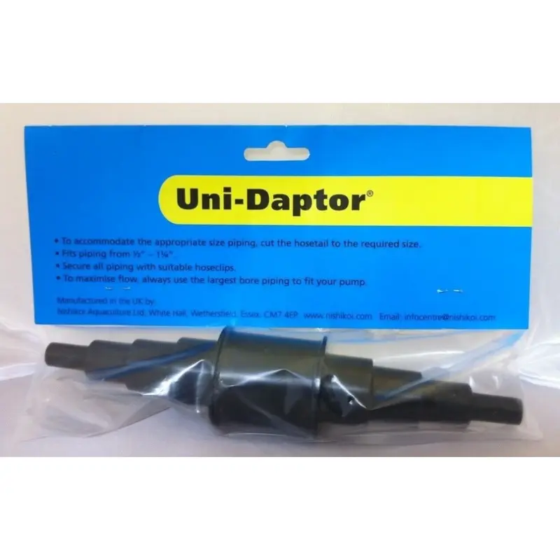 Nishikoi Uni-Daptor Universal Straight Adaptor Connector Fish Pond Hose Pipe
