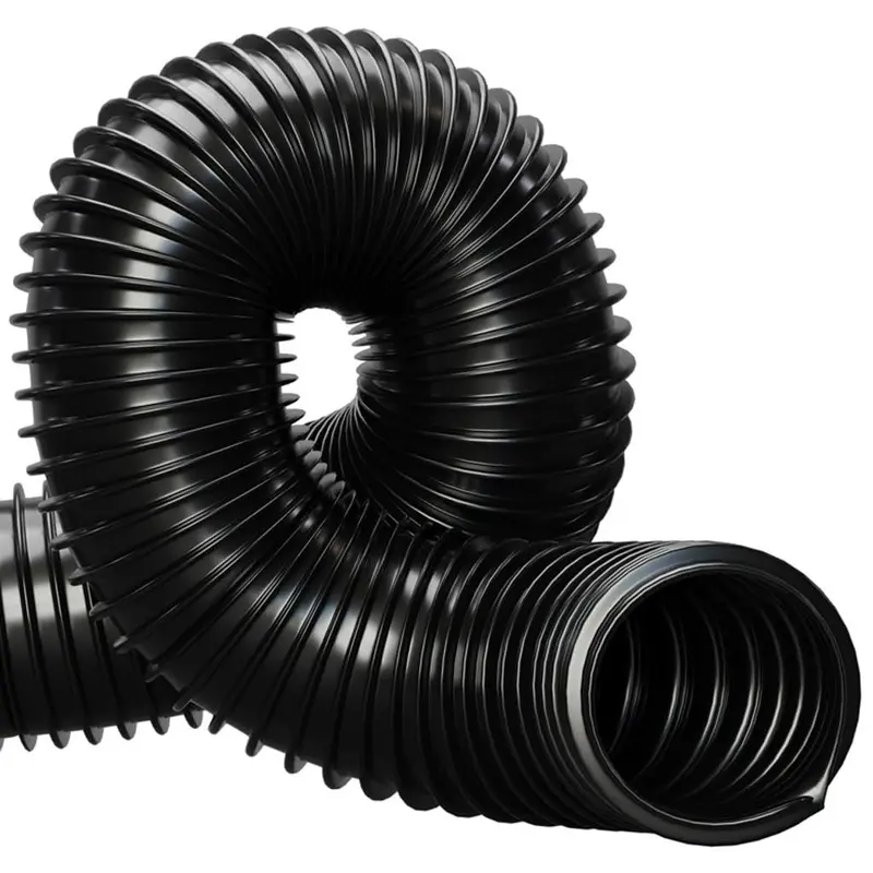 Ap Automotive Black 19Mm Pond Corrugated Flexible Hose Pipe Metre Size 8