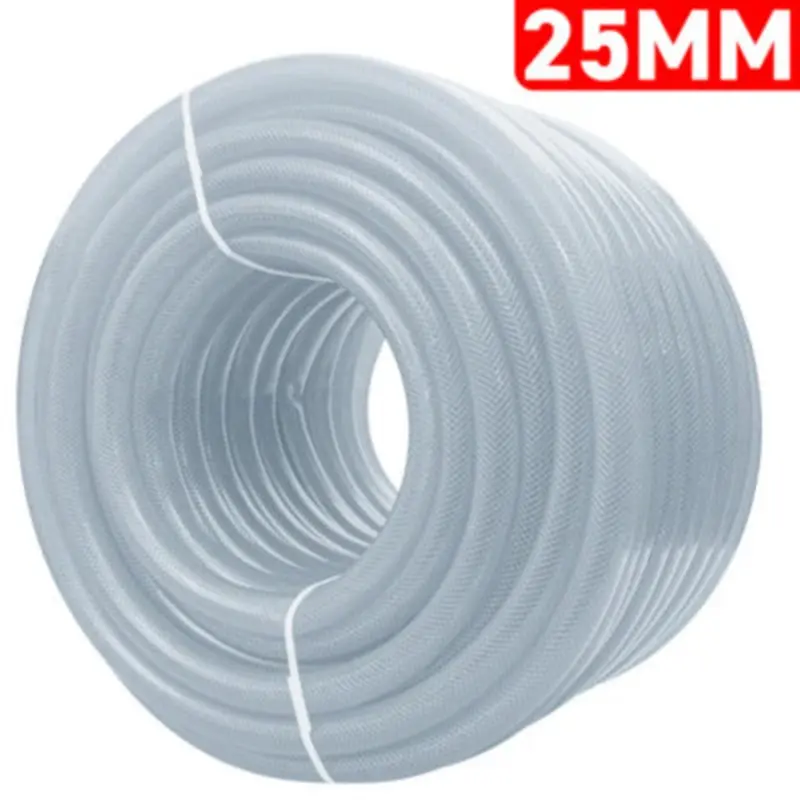 Ap Supplies Clear Braided Pvc Pipe 25Mmx3.5mm - 1 Meter Light