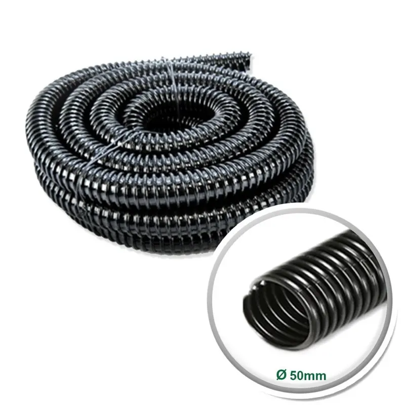 Pisces Black (50Mm (2 Inch), 10M) Flexi Pond Hose 12/20/25/32/38/40/50 Mm Size 2