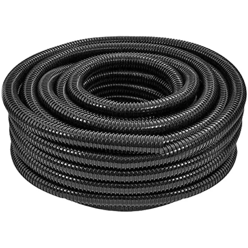 New Spares2go Universal Marine Pond Hose Flexi Pump Corrugated Pipe (25Mm, 10M) 10M
