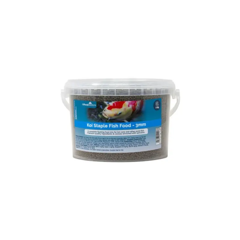 Allpondsolutions Koi Staple Pond Food 3Mm Pellets - 3L Large