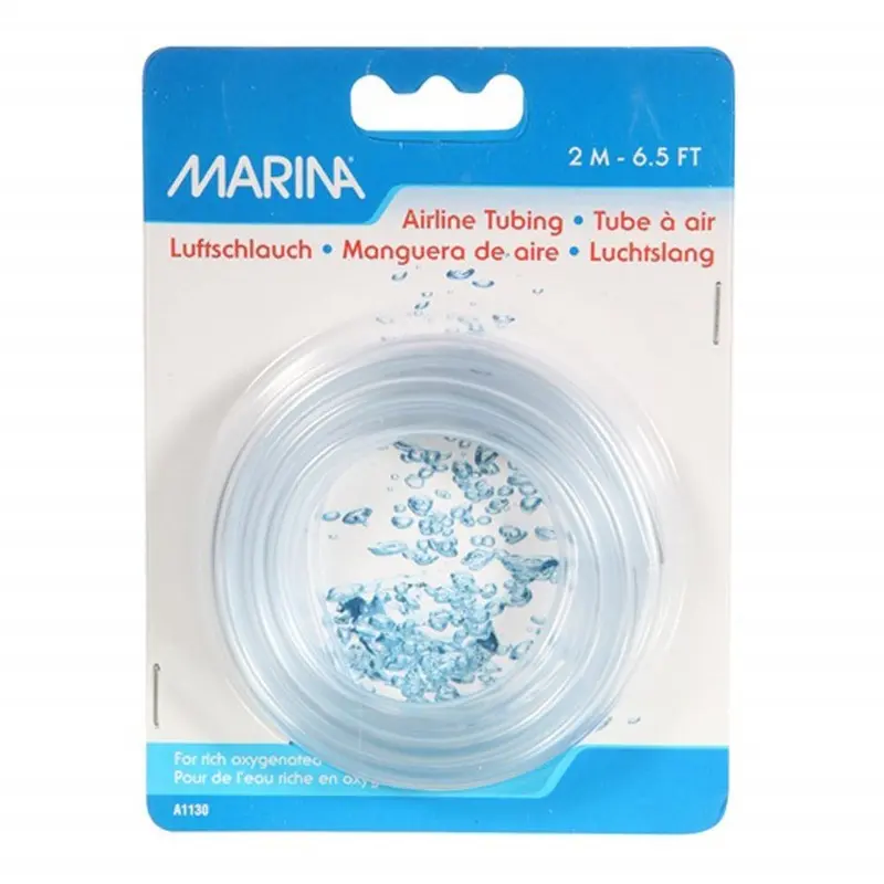 Marina Clear Airline Tubing 2m (6.5ft) Air Air Pump Filters Fish Tank Aquarium