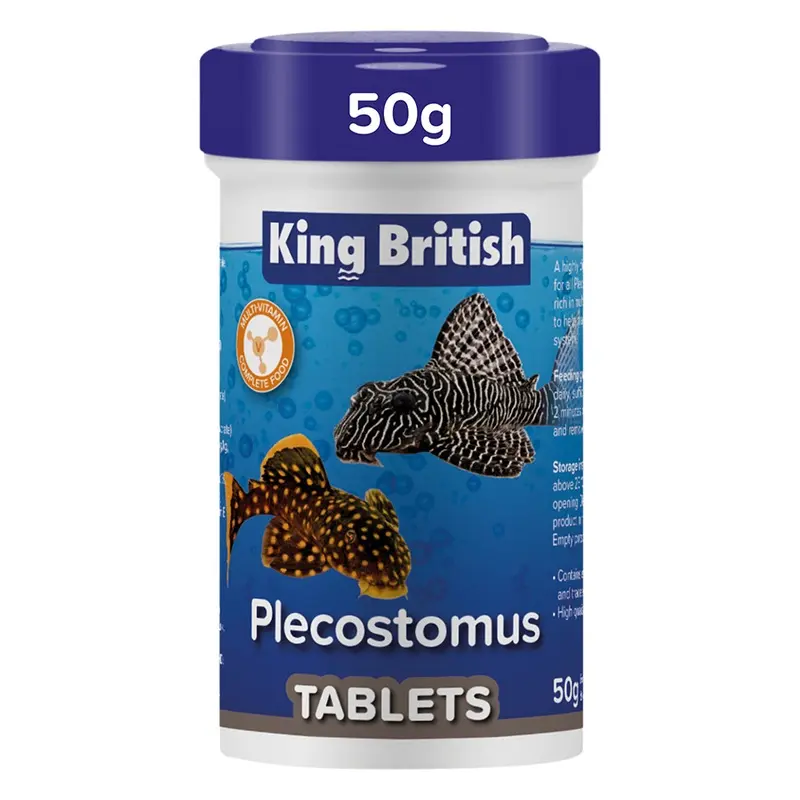 King British Plecostomus Fish Food Tablets 50G