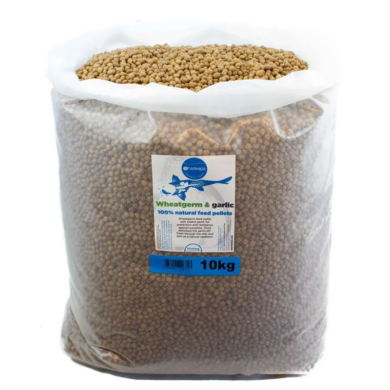 Starmer Aquatic Feed (10Kg) Wheatgerm & Garlic Floating Winter Koi Feed Pellets 10Kg