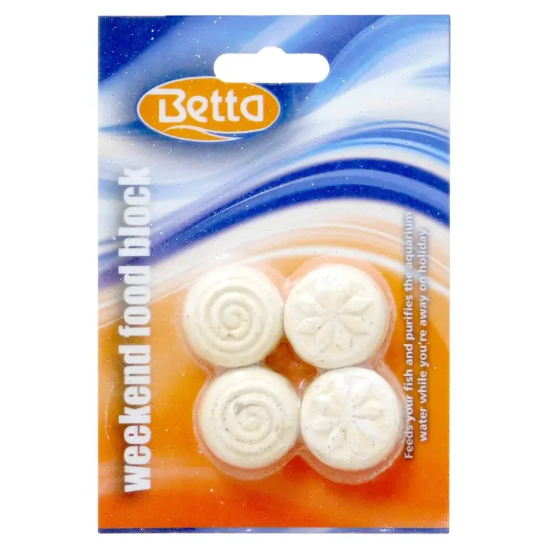 Betta Weekend Block Fish Food Feeds Your Fish While Your Away Fn036 Size 4