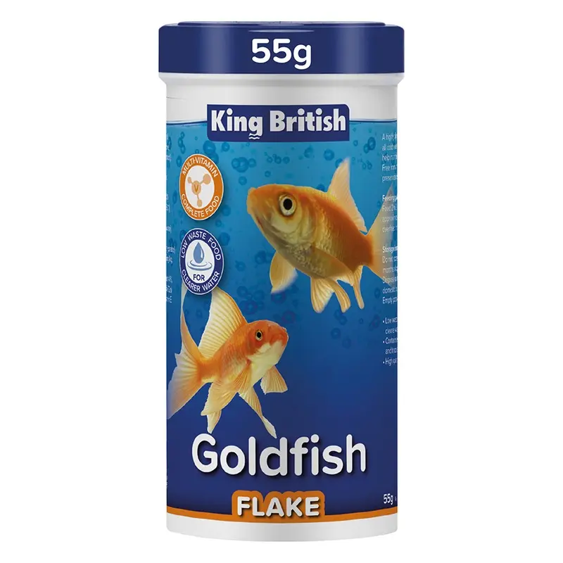 King British Goldfish Flake Food 55G