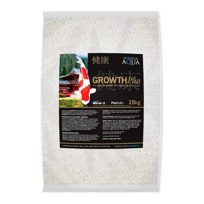 New Evolution Aqua Growth Plus Koi Pellets 5-6Mm 15Kg