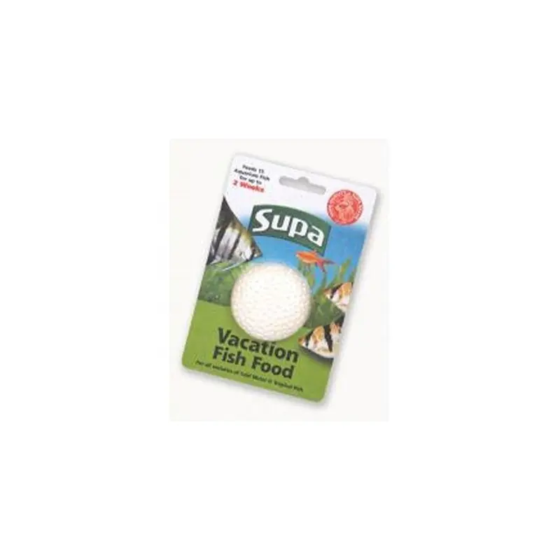 Supa X Vacation Week Holiday Fish Food Block 25G (Random Shape) Size 2