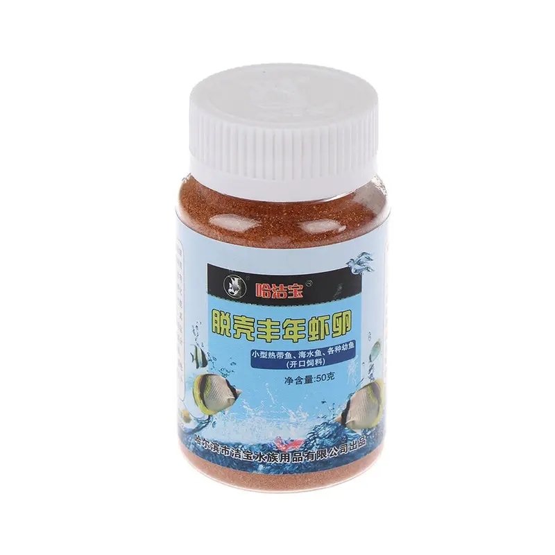 Wejoy 50G Fish Brine Shrimp Eggs Artemia Forages Healthy Nutrition Fish Food Small