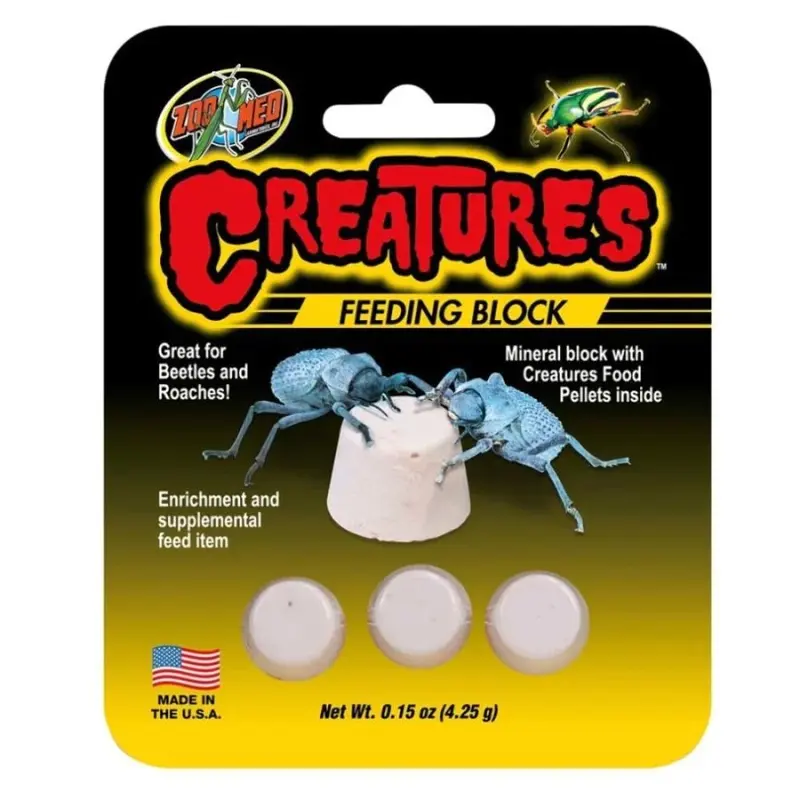 Zoo Med 97612118506 0.15 Oz Creatures Banquet Block - Pack Of 3 0.15Oz