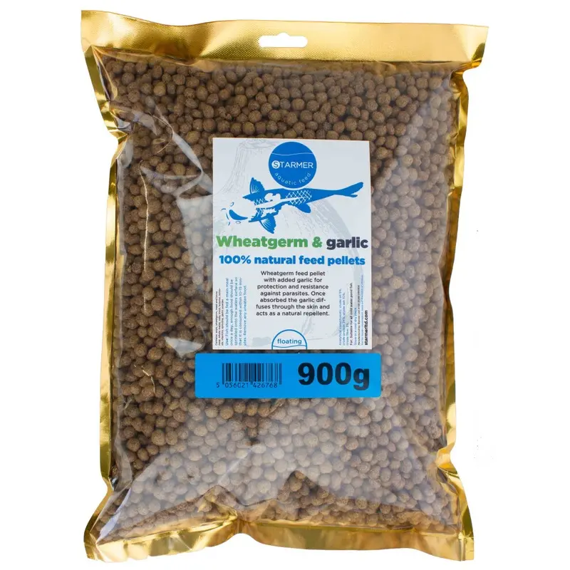 Starmer Aquatic Feed (900G) Wheatgerm & Garlic Floating Winter Koi Feed Pellets 900G