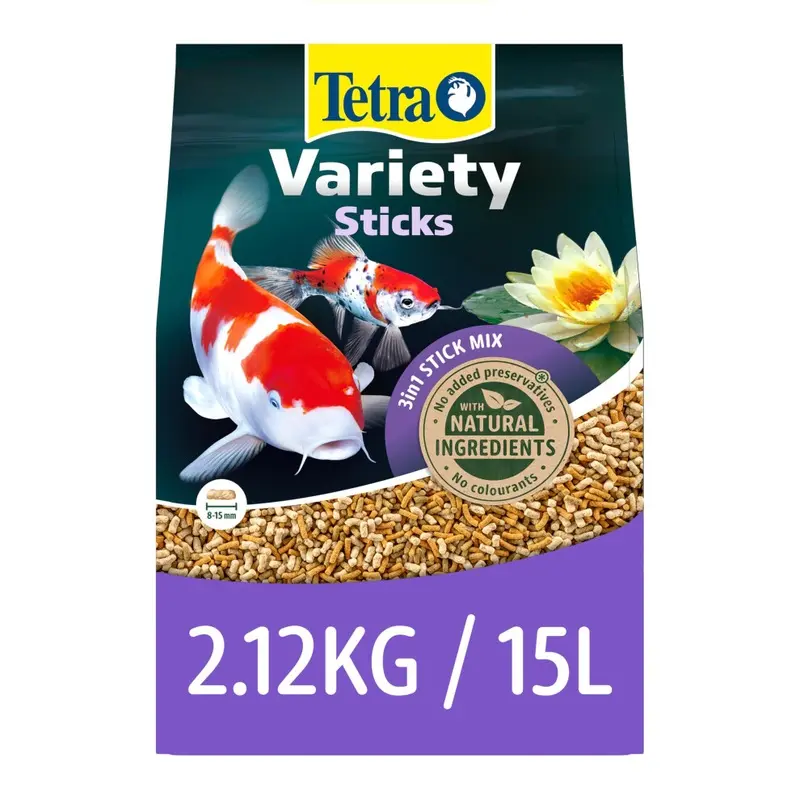 Tetra Pond Fish Food Variety Sticks - Biologically Balanced For Pond Fish 2.12Kg