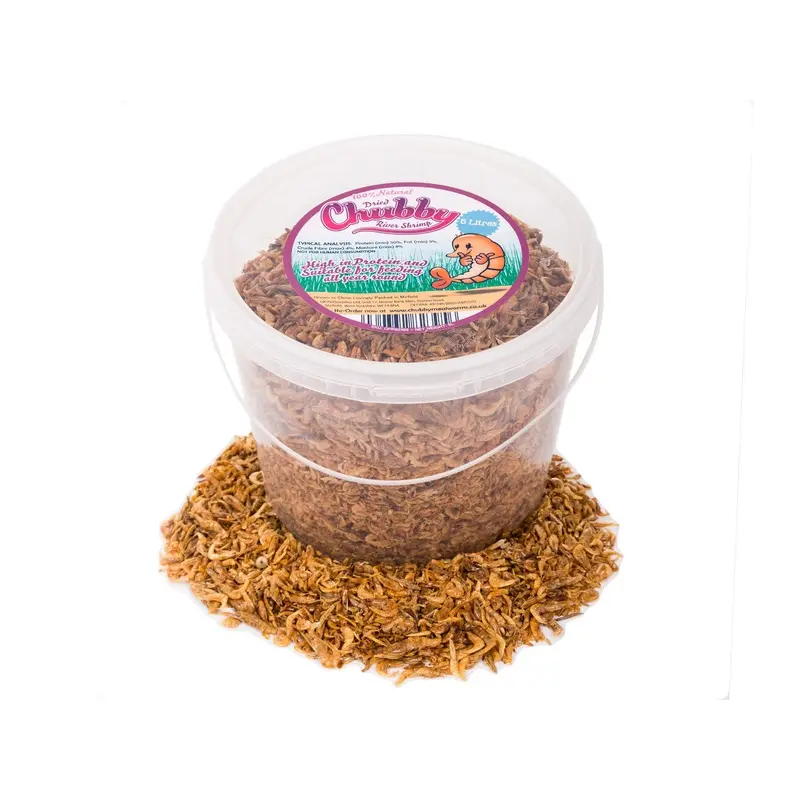 5 Litre Chubby Dried River Shrimp Natural Fish Food Koi Terrapin Turtle Cichild